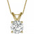 Moissanite Solitaire Pendant 1 ct. t.w. Diamond Equivalent in 14k White or Yellow Gold