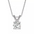 Moissanite Solitaire Pendant 1 ct. t.w. Diamond Equivalent in 14k White or Yellow Gold