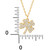 Cubic Zirconia Four Leaf Clover Pendant Necklace in 18k Gold-Plated Sterling Silver, Created for Macy's