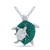 Crystal Mother- Baby Turtle Sterling Silver Necklace
