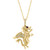 EFFY® Diamond (1/20 ct. t.w.) & Ruby Accent Dragon 18" Pendant Necklace in 14k Gold