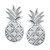 Cubic Zirconia Pineapple Stud Earrings in Sterling Silver, Created for Macy's