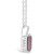 Women's Rose Quartz (3-1/6 ct.t.w.) and Diamond Accent Pendant Necklace in Sterling Silver