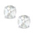 White Topaz (1-1/8 ct. t.w.) Stud Earrings in 14K White or Yellow Gold
