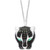 EFFY® Black Spinel (4-1/2 ct. t.w.) & Green Onyx Panther 18" Pendant Necklace in Sterling Silver