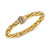 Diamond Clasp Bangle Bracelet (5/8 ct. t.w.) in 14k Gold-Plated Sterling Silver