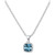 Blue Topaz Cushion Solitaire 18" Pendant Necklace (1-1/2 ct. t.w.) in Sterling Silver