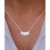 Lab-Created Opal (1/4 ct. t.w.) & Lab-Created White Sapphire (1 ct. t.w.)  Triple Stone 18" Pendant Necklace