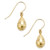 Mirrored Teardrop Earrings in 10k Gold