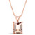Morganite (3 ct. t.w.) Pendant Necklace in 14K Rose Gold