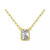 Cubic Zirconia Octagon Bezel Solitaire Pendant Necklace, 16" + 2" extender, Created for Macy's