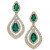 Ruby (1-1/2 ct. t.w.) & Diamond (3/4 ct. t.w.) Drop Earrings in 14k Gold (Also available in Emerald)