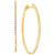 Diamond Medium Skinny Hoop Earrings (1/5 ct. t.w.) in 10k Gold, 1.3"