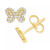 Diamond Pavé Butterfly Stud Earrings (1/5 ct. t.w.)  in 10k White, Yellow or Rose Gold