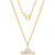 Children's Princess Tiara 15" Pendant Necklace in 14k Gold