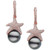 EFFY® Cultured Black Tahitian Pearl (9-1/2mm) & Diamond (3/4 ct. t.w.) Starfish Dangle Drop Earrings in 14k Rose Gold
