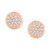 Diamond Pavé Round Stud Earrings (1/10 ct. t.w.)  in 10k White, Yellow or Rose Gold