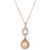 Strawberry Pearl (9mm) & Nude Diamond (1/4 ct. t.w.) 18" Pendant Necklace in 14k Rose Gold