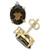 Smoky Quartz (4-1/2 ct. t.w.) & Diamond (1/20 ct. t.w.) Stud Earrings in 14k Gold