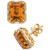 EFFY® Citrine (6-1/10 ct. t.w.) & Diamond (1/4 ct. t.w.) Stud Earrings in 14k Gold