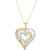 Diamond Heart 18" Pendant Necklace (1/3 ct. t.w.) in 14k Gold-Plated Sterling Silver