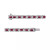 Ruby (3 ct. t.w.) & Diamond (3 ct. t.w.) Halo Link Bracelet in 14k White Gold (Also in Emerald & Sapphire)