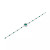 Aquamarine (1/5 ct. t.w.) & Enamel Bead Link Bracelet in Sterling Silver (Also in Additional Gemstones)