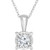 Diamond Solitaire 18" Pendant Necklace (3/4 ct. t.w.) in 14k White Gold