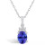 Tanzanite (1-1/4 Ct. t.w.) and Diamond (1/10 Ct. t.w.) Pendant Necklace