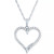 Diamond Heart 18" Pendant Necklace (1/8 ct. t.w.) in 10k White, Yellow, or Rose Gold