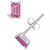 Pink Topaz (3/4 ct. t.w.) Stud Earrings in 14K White Gold or 14K Yellow Gold