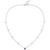 Sapphire (1/3 ct. t.w.) & Diamond (1/10 ct. t.w.) Halo Pendant Necklace in Sterling Silver, 17" + 1" extender
