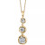 Diamond Three Stone Drop Pendant Necklace (1/2 ct. t.w.) in 14k Gold or White Gold