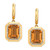 EFFY® Citrine (6-1/3 ct. t.w.) & Diamond (1/4 ct. t.w.) Drop Earrings in 14k Gold