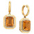 EFFY® Citrine (6-1/3 ct. t.w.) & Diamond (1/4 ct. t.w.) Drop Earrings in 14k Gold