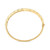 Polished Croissant Bangle Bracelet in 10k Gold