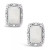 Diamond Accent & Opal (3/4 ct. t.w.) Stud Earrings in Sterling Silver (Also Available in Aquamarine)