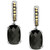 EFFY® Onyx Dangle Hoop Drop Earrings in Sterling Silver & 18k Gold