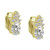 Cubic Zirconia Clip-On Stud Earrings in 18k Gold-Plated Sterling Silver, Created for Macy's