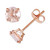 Morganite Solitaire Stud Earrings (1 ct. t.w.) in 14k Rose Gold