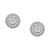 Diamond Halo Cluster Stud Earrings (1 ct. t.w.) in 10k White Gold