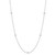 Diamond Station Collar Necklace (1/5 ct. t.w.) in 10k White Gold, 14" + 4" extender