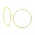 Polished Wire Large Hoop Earrings in 18k Gold-Plated Sterling Silver, 70mm, Created for Macy's