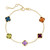 EFFY® Multi-Gemstone Clover Link Bracelet (6-3/4 ct. t.w.) in 14k Gold