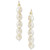 Cultured Freshwater Rice Pearl (5-6mm) Threader Earrings in 10k Gold
