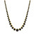 Onyx Graduated 18" Collar Necklace in 14k Gold-Plated Sterling Silver