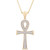 Diamond Ankh Cross 20" Pendant Necklace (1/4 ct. t.w.) in 14k Gold, Created for Macy's