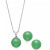 2-Pc. Set Dyed Jade Pendant Necklace and Stud Earrings in Sterling Silver (Also Available in Milky Aquamarine or Rose Quartz)
