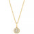 EFFY® Diamond Pavé Cluster 18" Pendant Necklace (1/10 ct. t.w.) in Sterling Silver or 14k Gold-Plated Sterling Silver