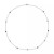 Sapphire (3/4 ct. t.w.) 17" Collar Necklace in Sterling Silver. Also in Ruby & Emerald